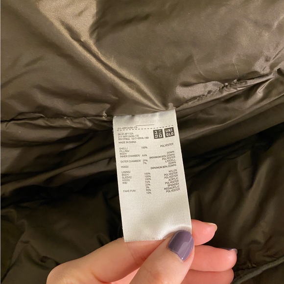Uniqlo Hybrid Ultra Warm Down Short Jacket/Coat with Adjustable Waist - Picture 8 of 9